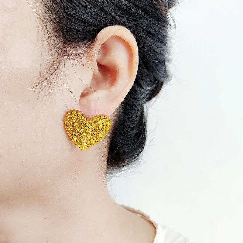 Stud Earring Queen Hearts