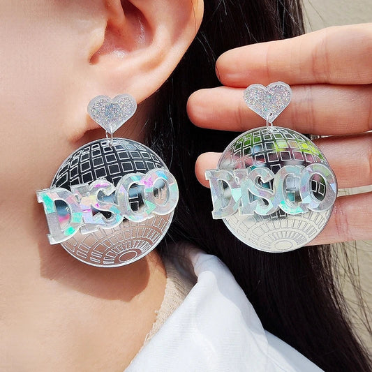 Stud Earrings Queen Disco