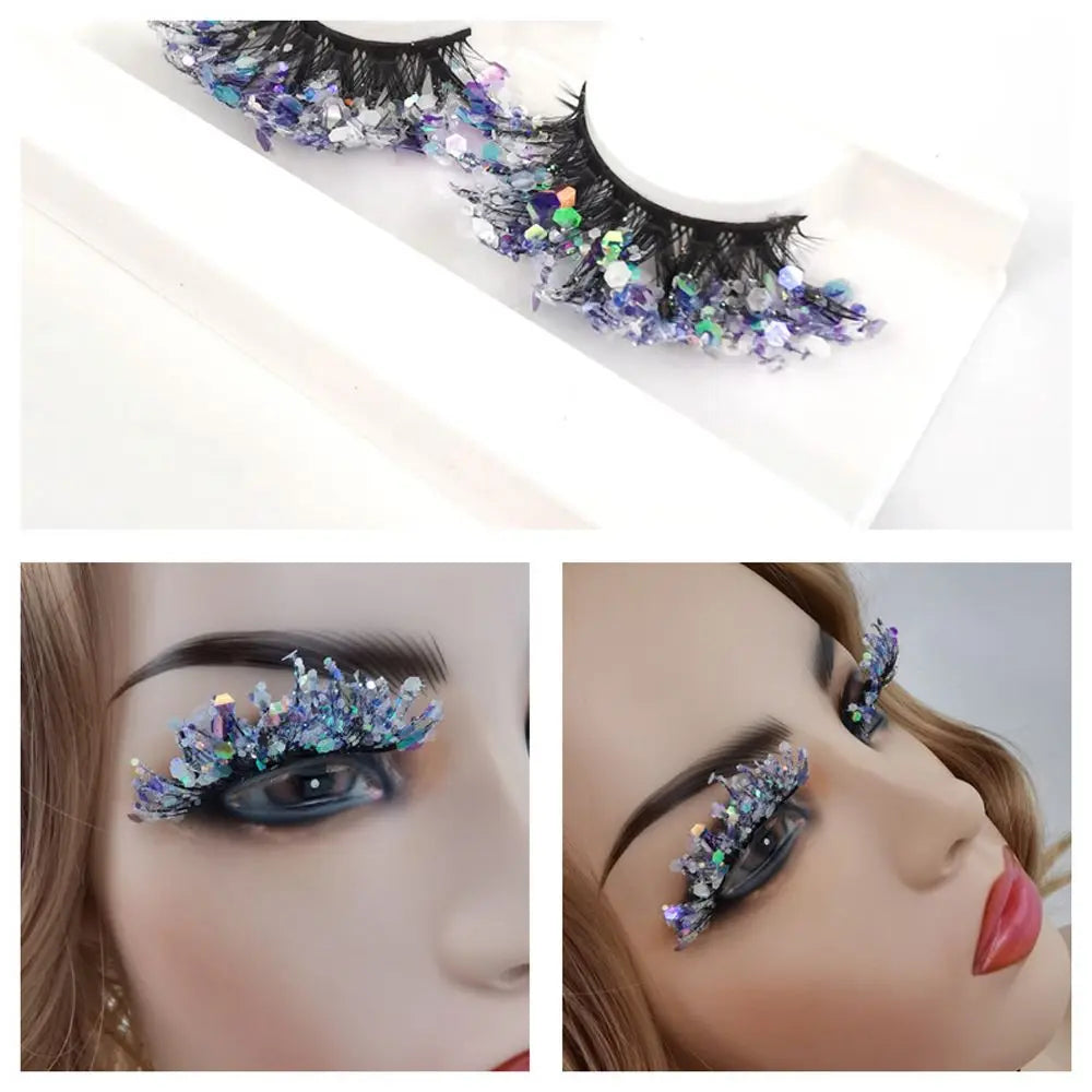 False Eyelashes Queen Sequins (Silver)