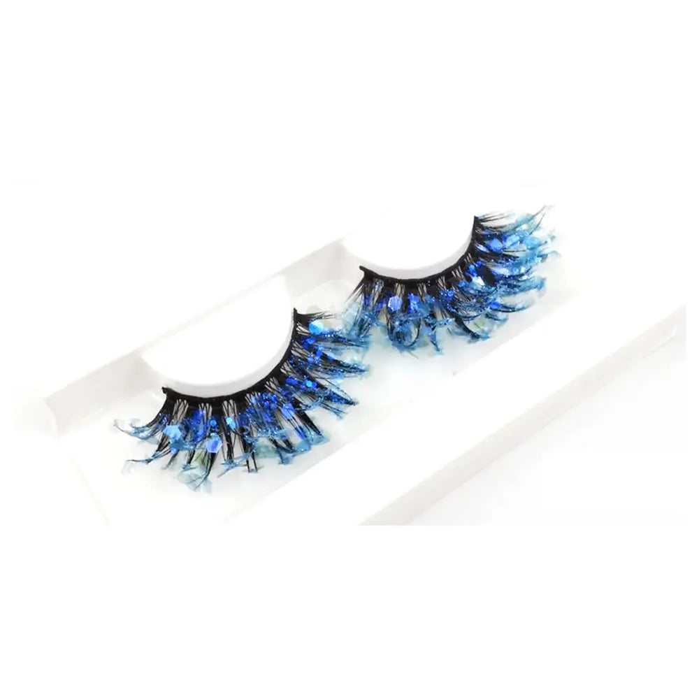 False Eyelashes Queen Sequins (Blue)