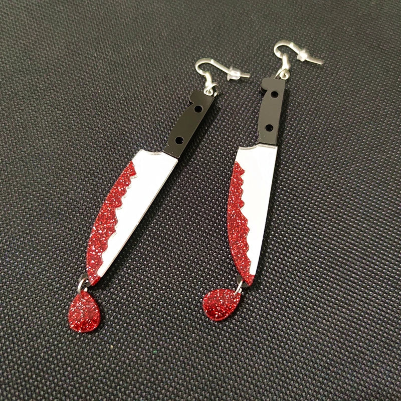 Stud Earrings Queen Knives