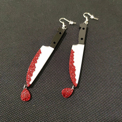 Stud Earrings Queen Knives