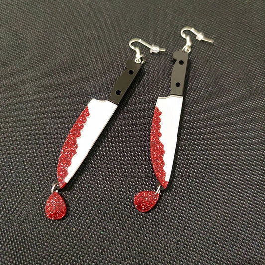 Stud Earrings Queen Knives