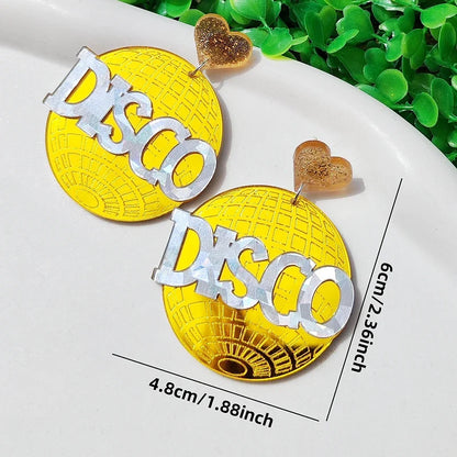 Stud Earrings Queen Disco