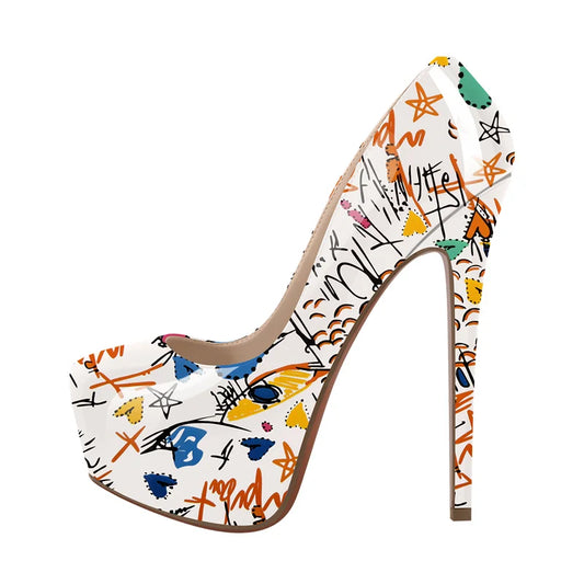 Pumps Queen Graffiti (2 Colors)
