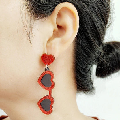 Stud Earrings Queen Sunglasses
