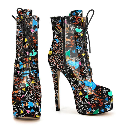 Boots Queen Graffiti