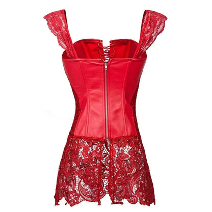 Corset Dress Drag Elvira (Red)