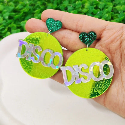 Stud Earrings Queen Disco