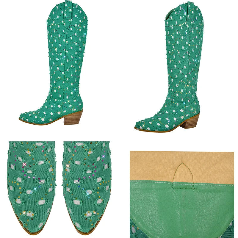 Boots Queen Periwinkle (4 Colors)