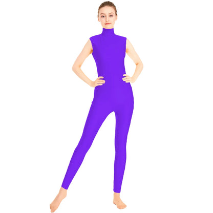 Unitard Queen Satin (Deep purple)