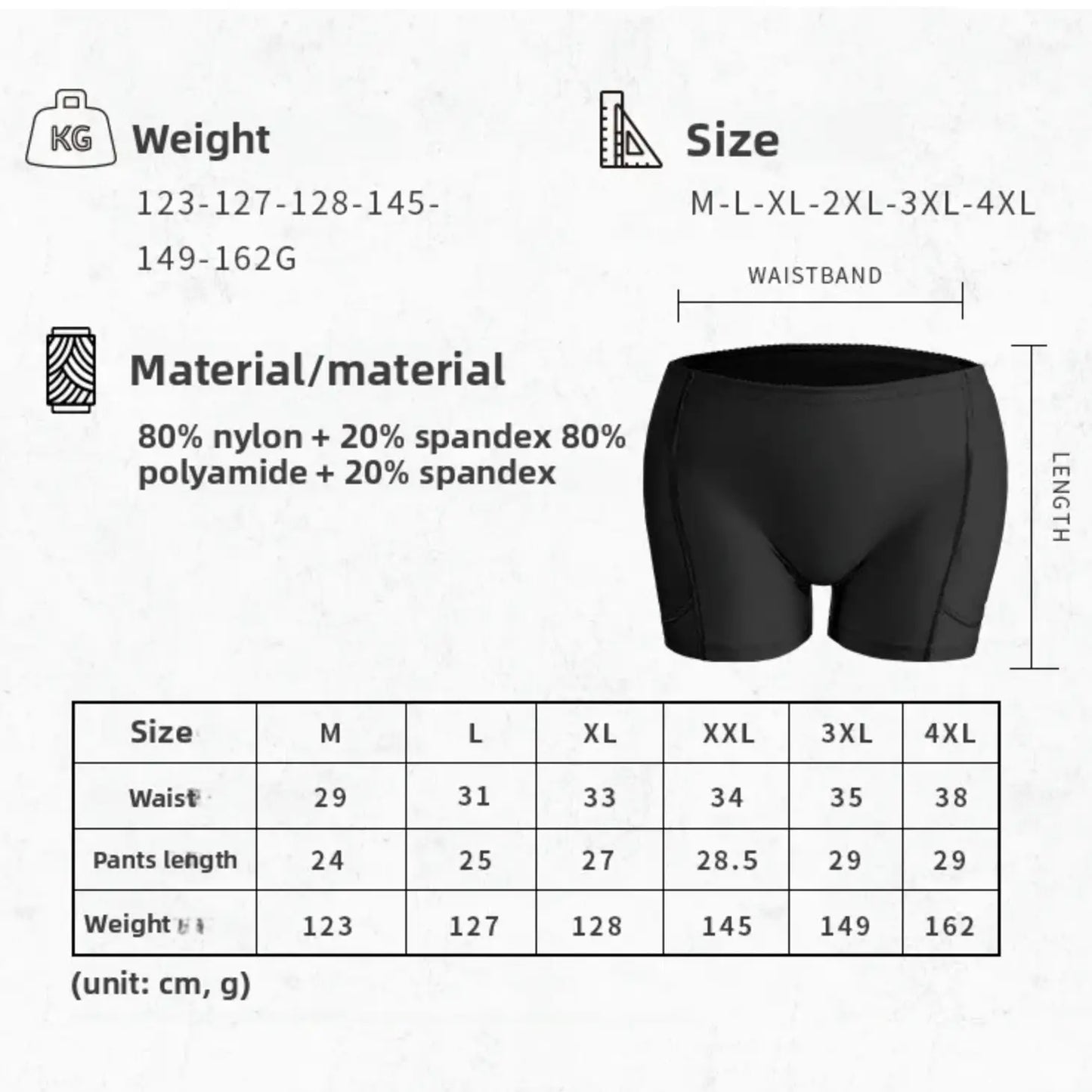 Padded Panties Queen Naranjo (Black or Nude)