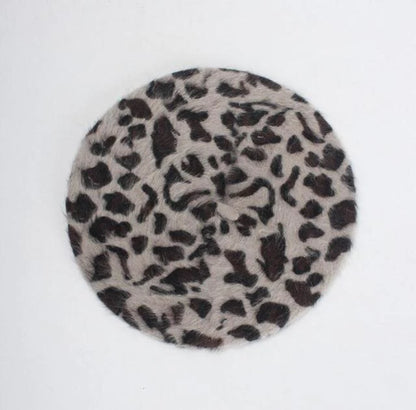 Boina Queen Leopardo (gris oscuro)