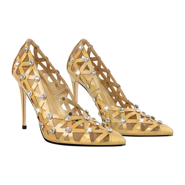 Sapatos Queen Thaxsa (ouro)