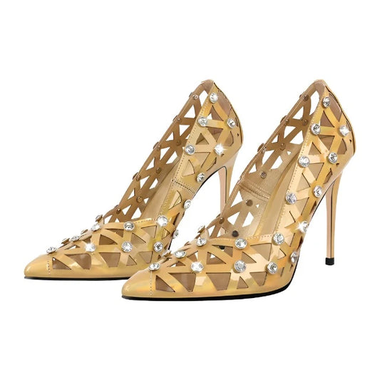 Zapatos Queen Thaxsa (oro)