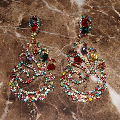 Boucles d'oreilles Queen Rheal (3 couleurs)