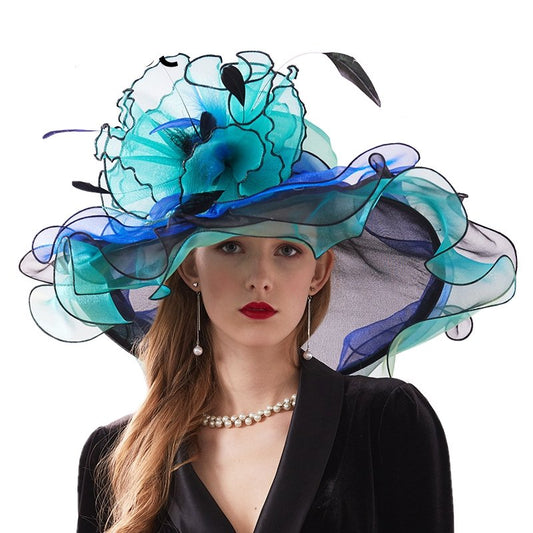 Cappello Queen Indirha (blu e verde)