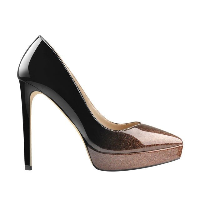 Pumps Queen Ruprei (Black and brown)