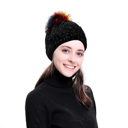 Beret Queen Stanford (Black and gold)
