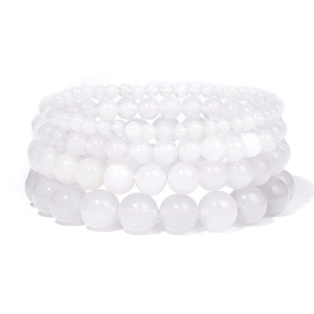 Bracelet Queen Agate (White) - The Drag Queen Closet