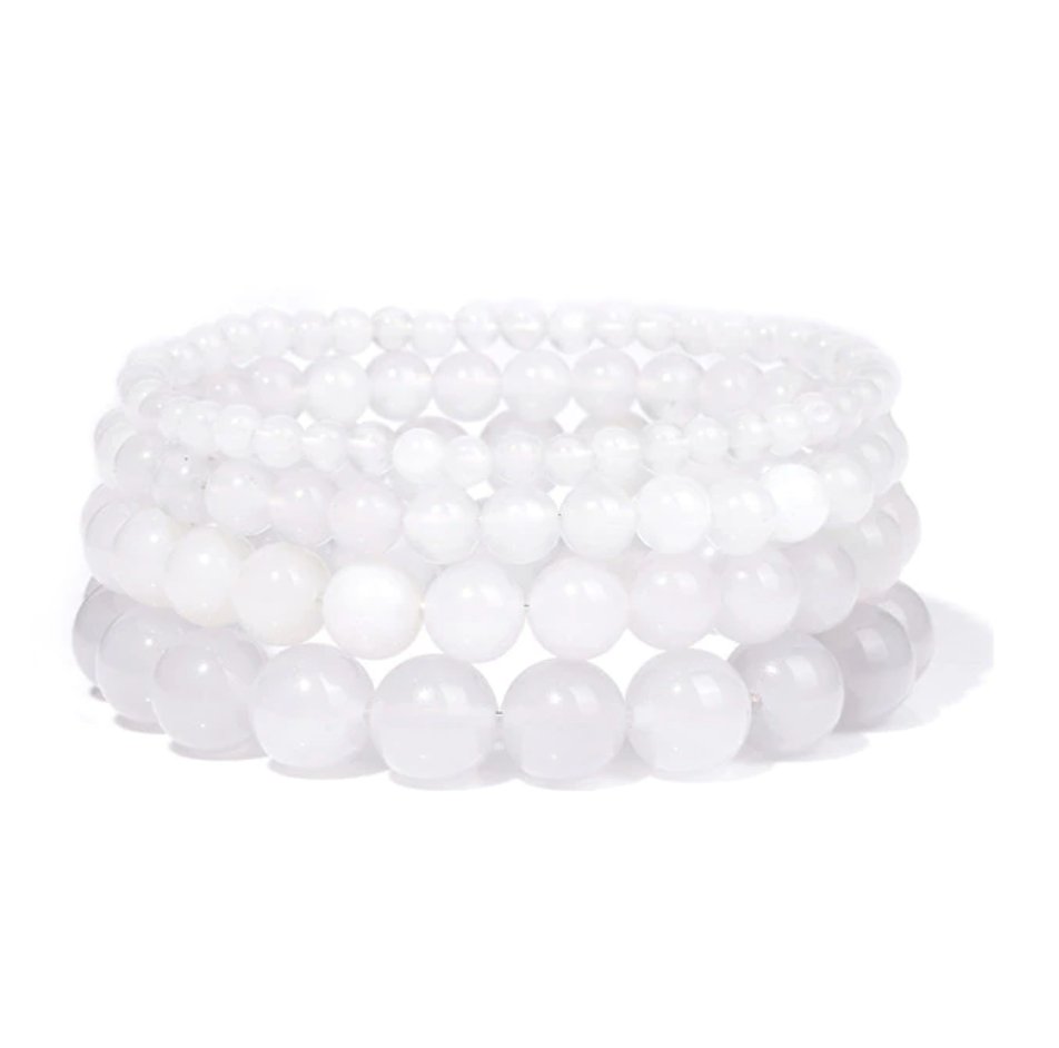 Bracelet Queen Agate (White) - The Drag Queen Closet