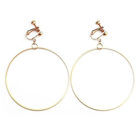 Clip Earrings Drag Hoola (Golden or Silvery) - The Drag Queen Closet