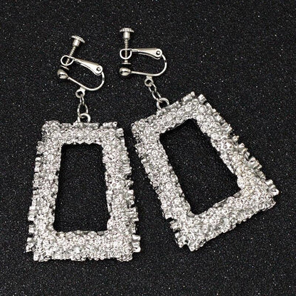 Clip Earrings Drag Reich (Golden or Silvery) - The Drag Queen Closet
