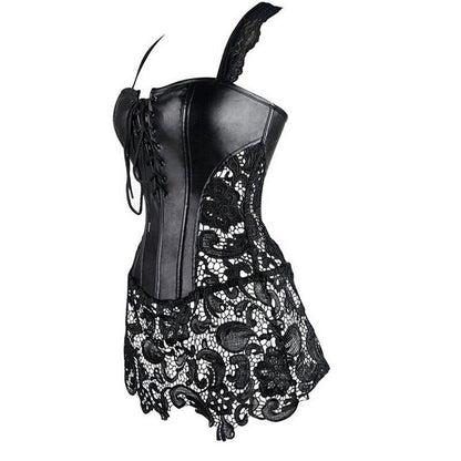 Espartilho Vestido Drag Elvira (preto)