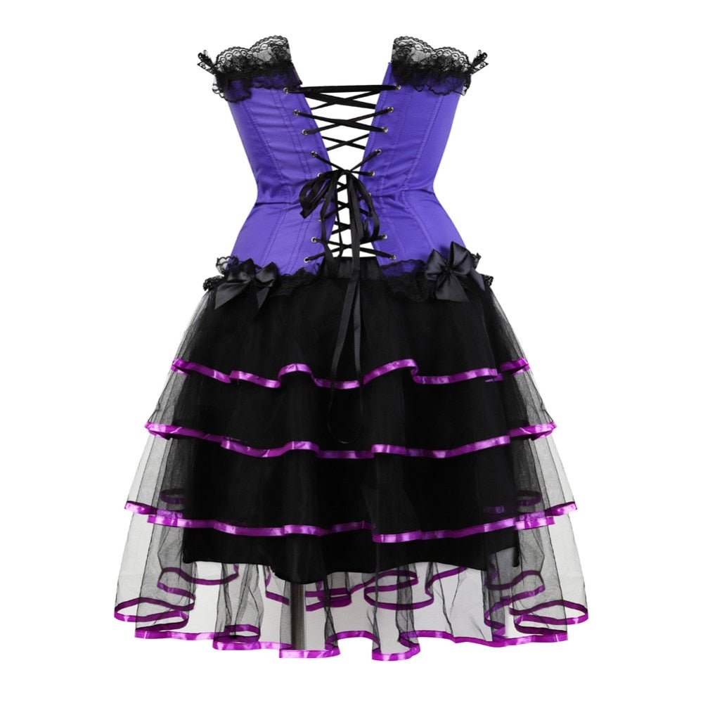 Corset Dress Drag Houston (Purple) The Drag Queen Closet Corset Dress Drag Houston (Purple) The Drag Queen Closet
