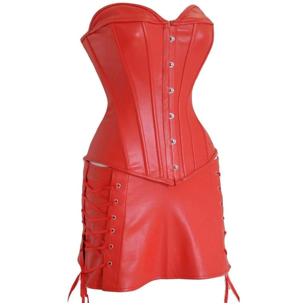 Corset Dress Drag Xena (Black or Red) - The Drag Queen Closet