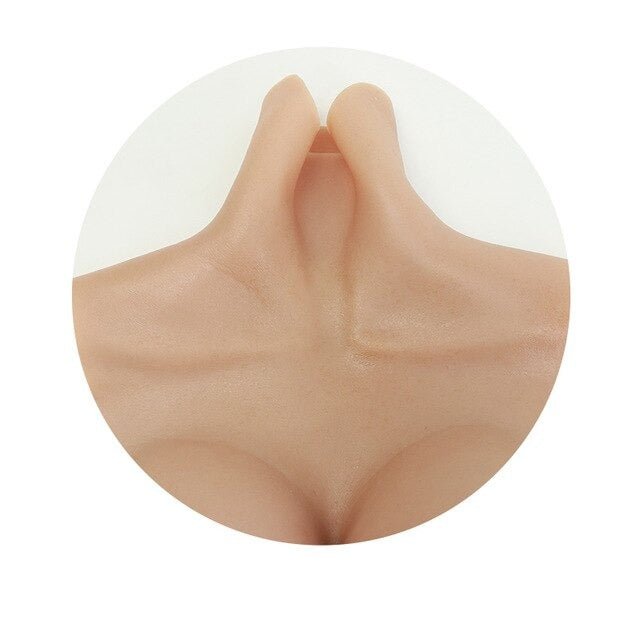 Full Body Silicone Breast Forms Fake Boobs Drag-Queen Underwear Bras B Cup