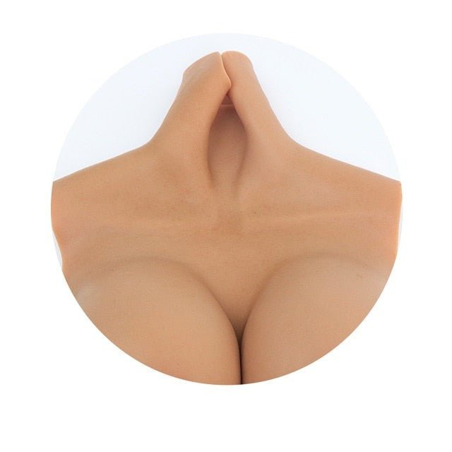 Roanyer False Boobs Silicone G Cup Tube Top Breast for