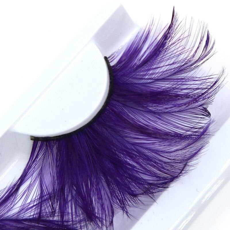 Drag Eyelashes Purple - The Drag Queen Closet