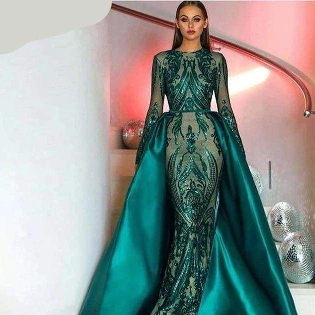 Evening Dress Drag Sofia (Burgundy or Green) - The Drag Queen Closet