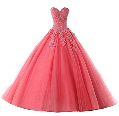 Evening Dress Queen Peach (7 Colors) - The Drag Queen Closet