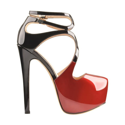 Pumps Queen Fhiga (Red and black) - The Drag Queen Closet