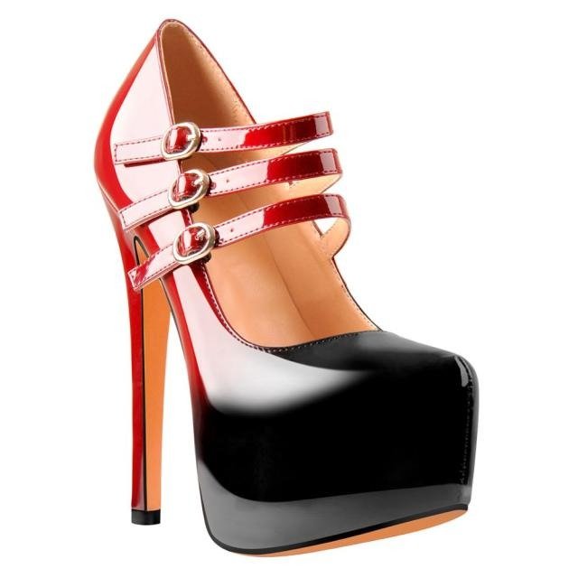 Pumps Queen Threnk (Red and black) - The Drag Queen Closet