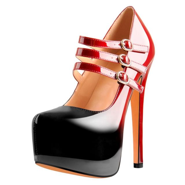 Pumps Queen Threnk (Red and black) - The Drag Queen Closet