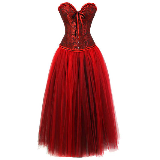 Corsé Vestido Drag Omanel (rojo)