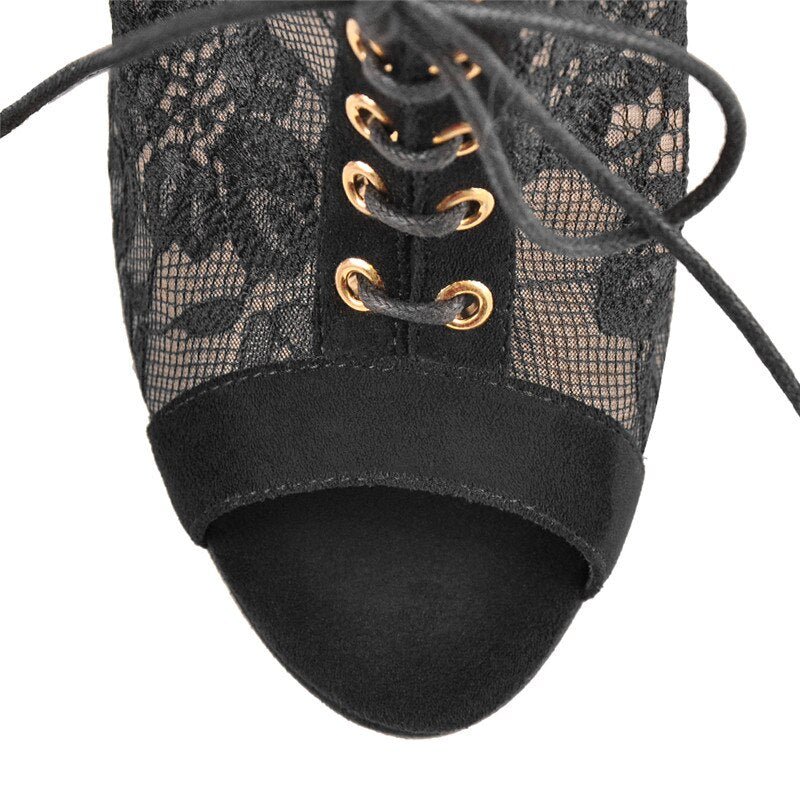 Sandals Queen Maisker (Transparent black) - The Drag Queen Closet