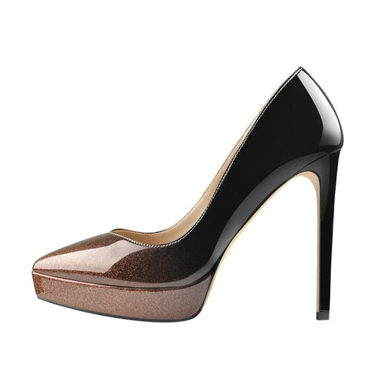 Pumps Queen Ruprei (Black and brown)