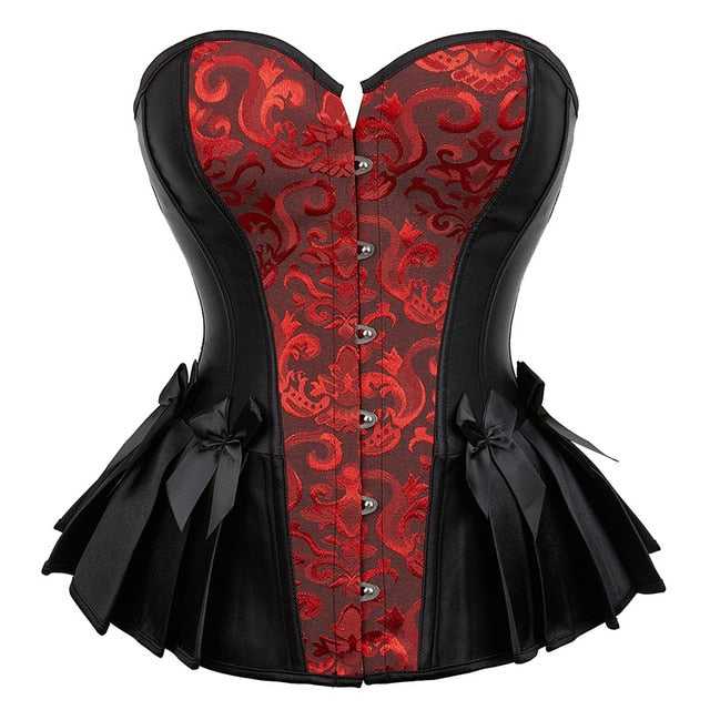 Corset Queen Rockinha (Black and red)