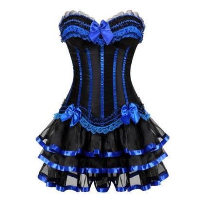 Abito a corsetto Drag Timon (blu)
