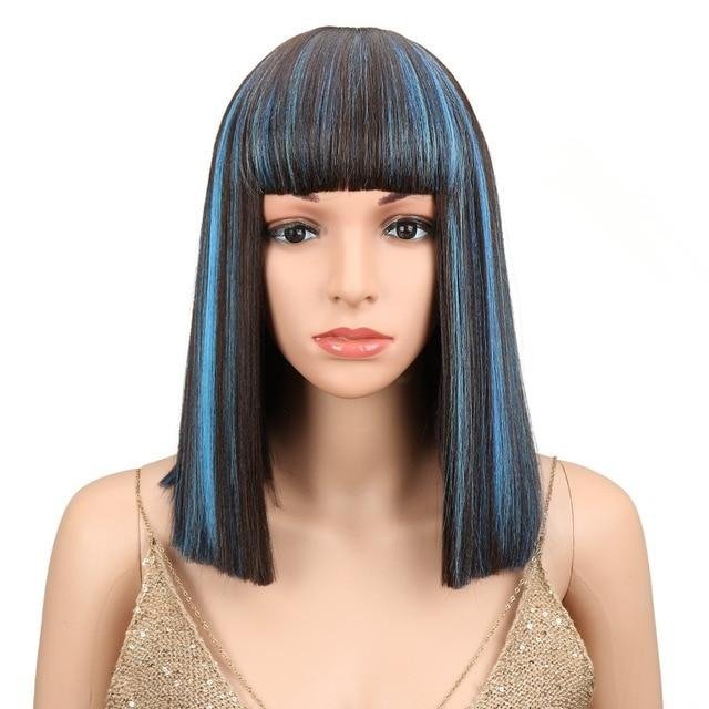 Wig Queen Fringe (Blue)
