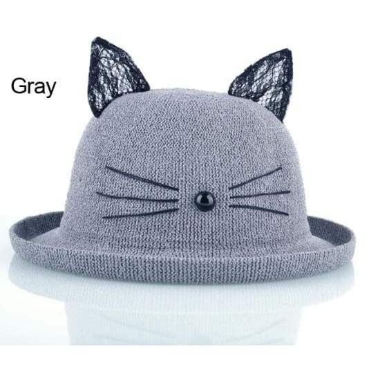 Hat Drag Kitten (Gray)