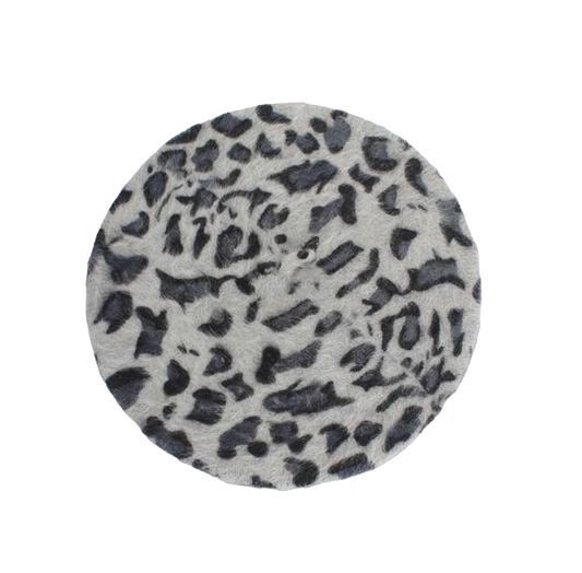 Boina Queen Leopardo (gris)