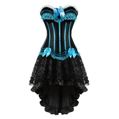 Corset Dress Drag Esmeralda (Light blue)