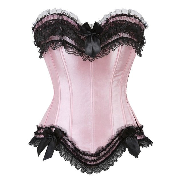Corset Drag Poison (Pink and Black)