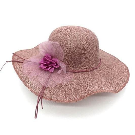 Sombrero Drag Lino (púrpura)