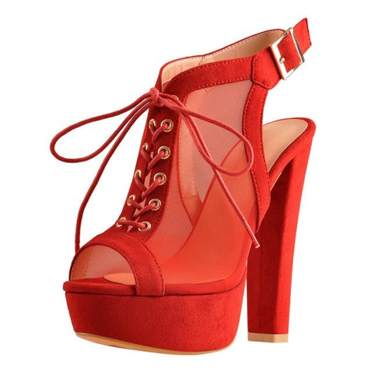 Des sandales Queen Maisker (rouge)